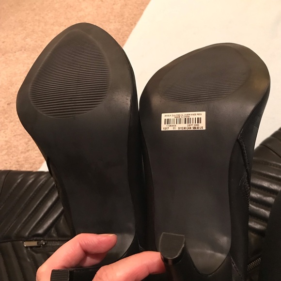 Torrid Quilted Black Heeled Boots Size 11W - Picture 9 of 11